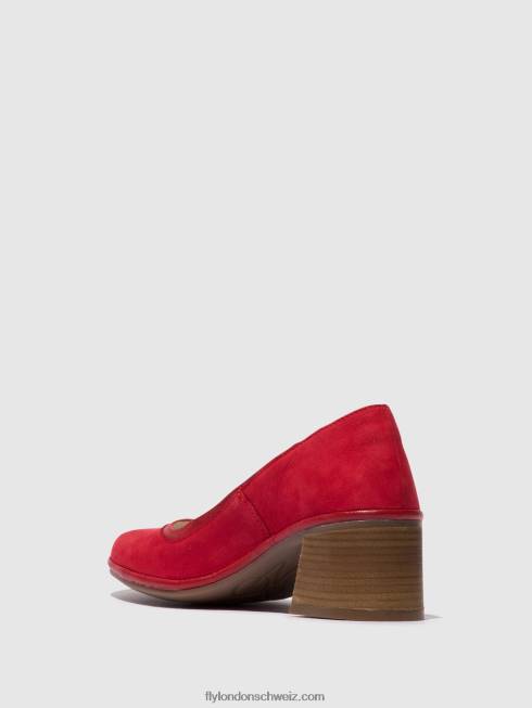 CH Fly London Frauen klassische Pumps Schuhe lade372 Lippenstift rot 2664690