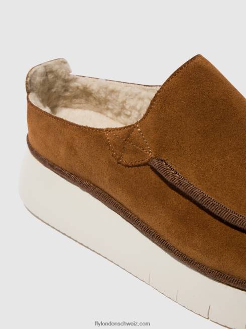 CH Fly London Frauen geschlossene Schuhe ceze361 Cognac 2664694