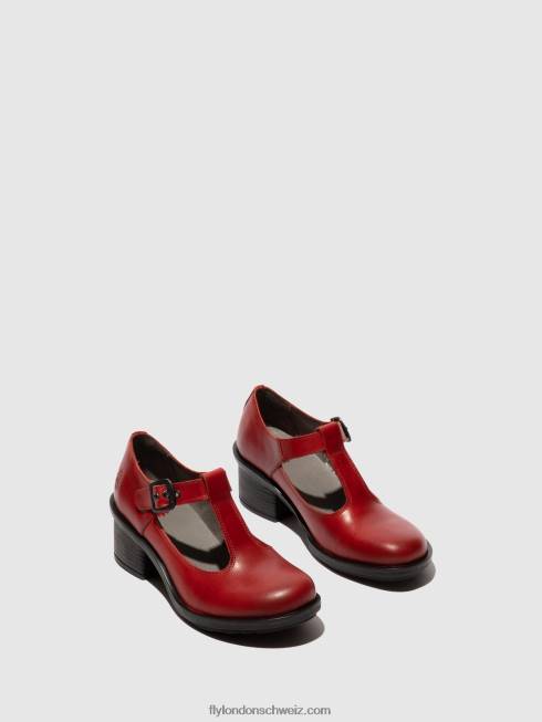 CH Fly London Frauen Mary Jane Schuhe cady180 Rot 2664646