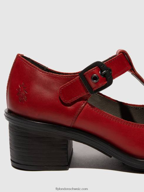 CH Fly London Frauen Mary Jane Schuhe cady180 Rot 2664646