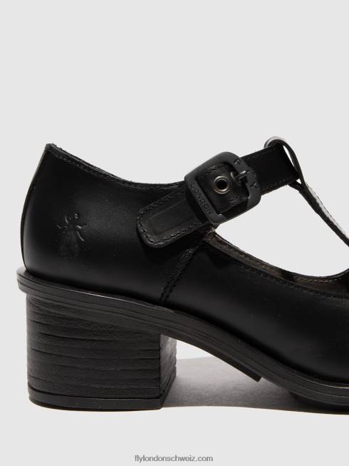 CH Fly London Frauen Mary Jane Schuhe cady180 Schwarz 2664622