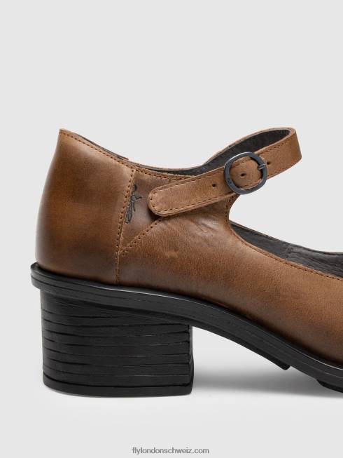 CH Fly London Frauen Mary Jane Schuhe cody877 Kamel 2664648