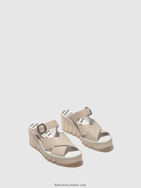 CH Fly London Frauen Keilpantoletten bocy409 Wolke 2664357