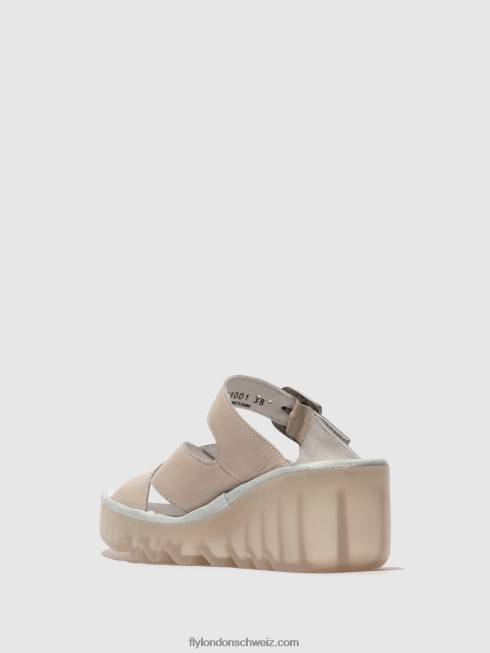CH Fly London Frauen Keilpantoletten bocy409 Wolke 2664357