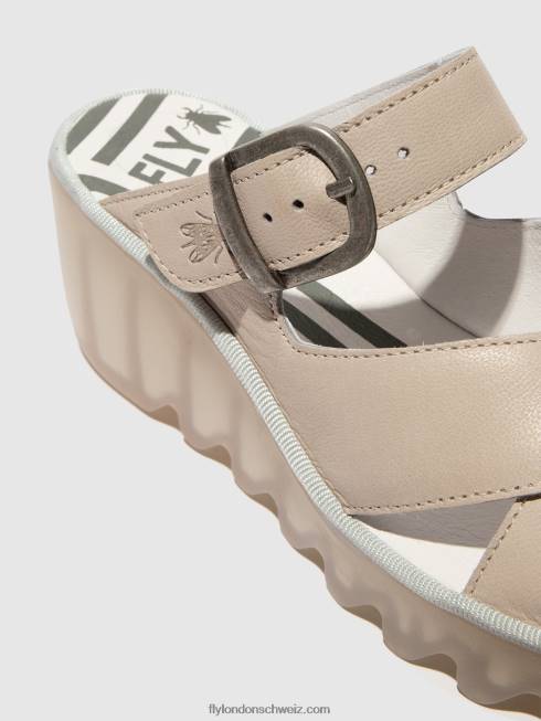 CH Fly London Frauen Keilpantoletten bocy409 Wolke 2664357