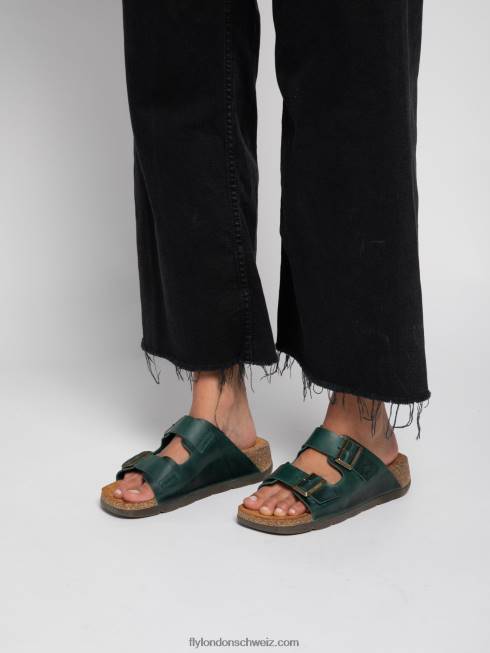 CH Fly London Frauen Pantoletten mit offener Zehenpartie caja721 Zaum Benzin 2664386