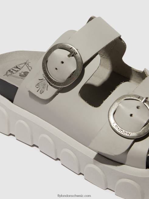 CH Fly London Frauen Schnallenpantoletten cide946 Wolke 2664373