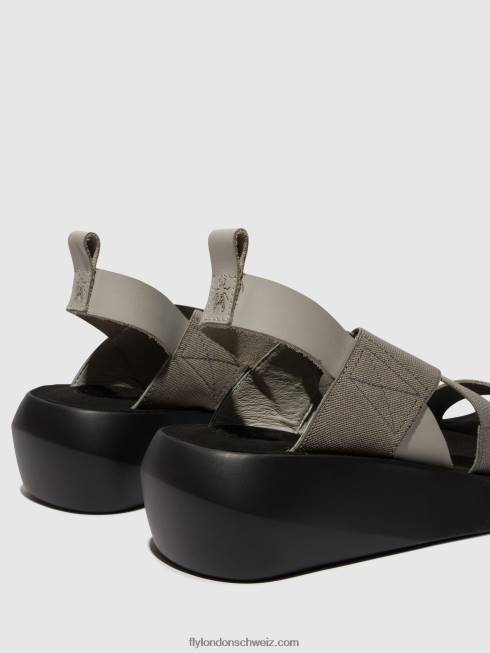 CH Fly London Frauen Crossover-Sandalen baji848 Wolke 2664491