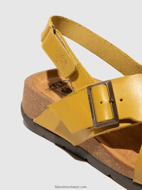 CH Fly London Frauen Crossover-Sandalen chlo852 Senf 2664489