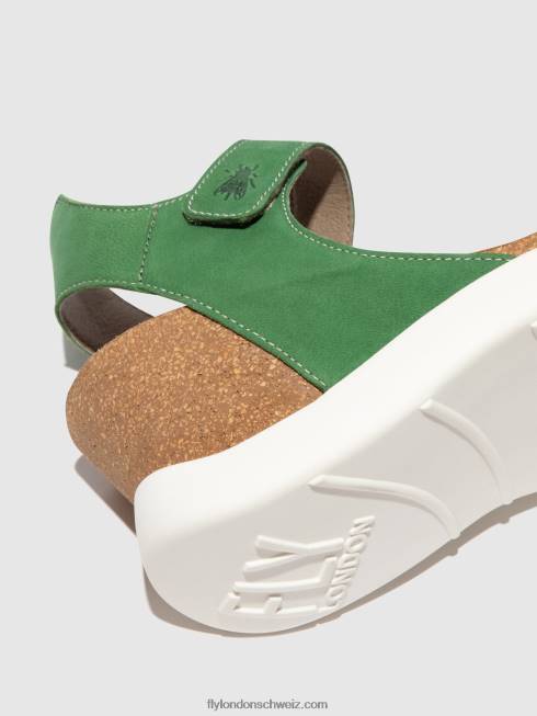 CH Fly London Frauen Klettsandalen gogo967 lindgrün 2664399