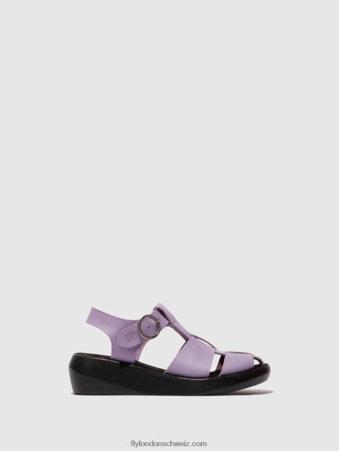 CH Fly London Frauen Riemchensandalen bawe842 violett 2664429
