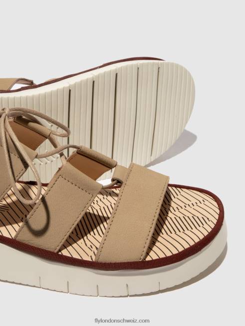 CH Fly London Frauen Riemchensandalen caio363 Wolke 2664574