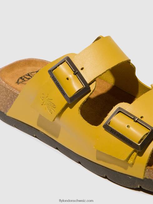 CH Fly London Frauen Schnallensandalen caja721 Senf 2664501