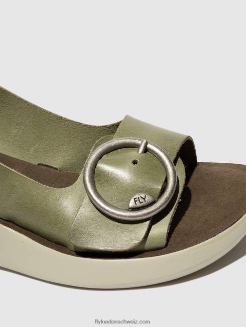 CH Fly London Frauen Slingback-Sandalen berk754 SMOG 2664586