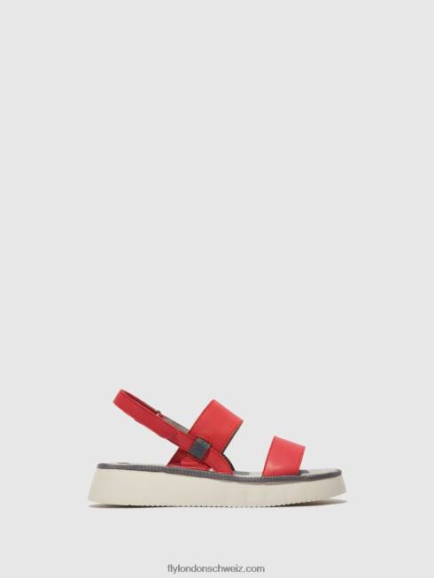 CH Fly London Frauen Slingback-Sandalen cura318 Himbeere 2664462