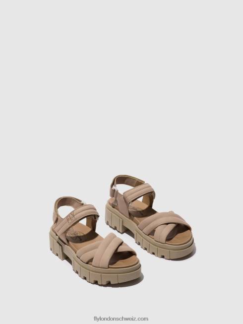 CH Fly London Frauen Slingback-Sandalen jada854 Beton 2664545