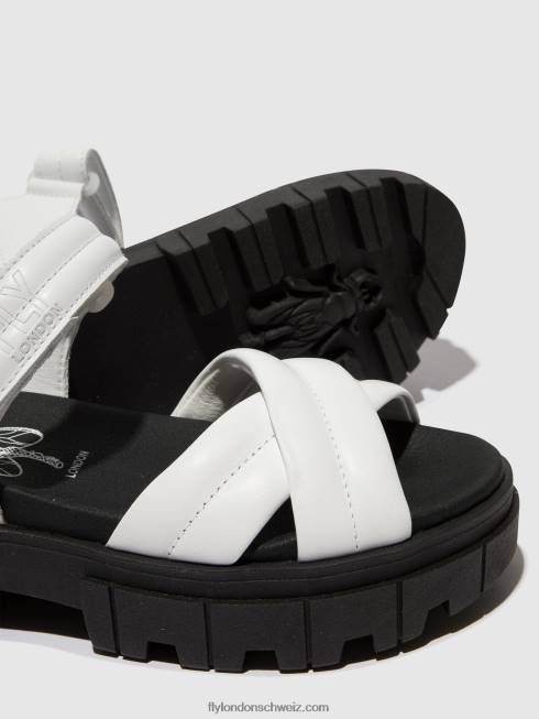 CH Fly London Frauen Slingback-Sandalen jada854 Weiss 2664547