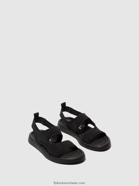 CH Fly London Frauen Slingback-Sandalen treq930 Schwarz 2664450