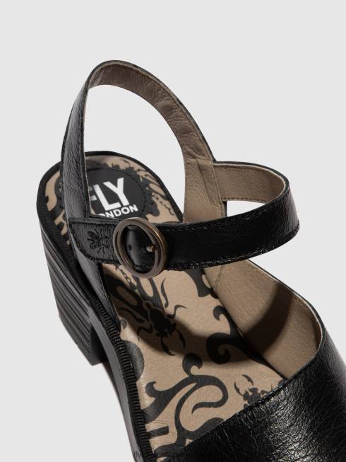 CH Fly London Frauen Slingback-Sandalen wely439 Schwarz 2664453