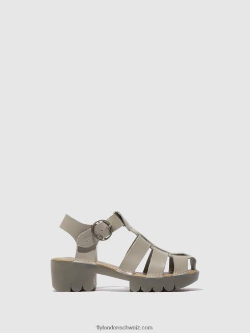 CH Fly London Frauen T-Riemen-Sandalen emme511 Wolke 2664582