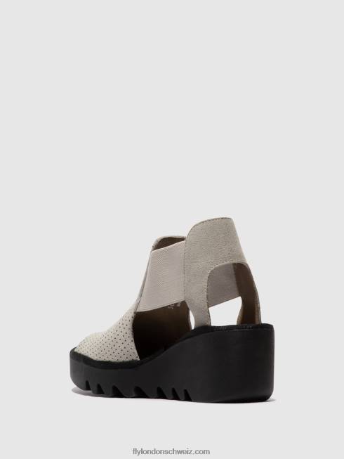 CH Fly London Frauen elastische Sandalen biga412 Beton 2664480