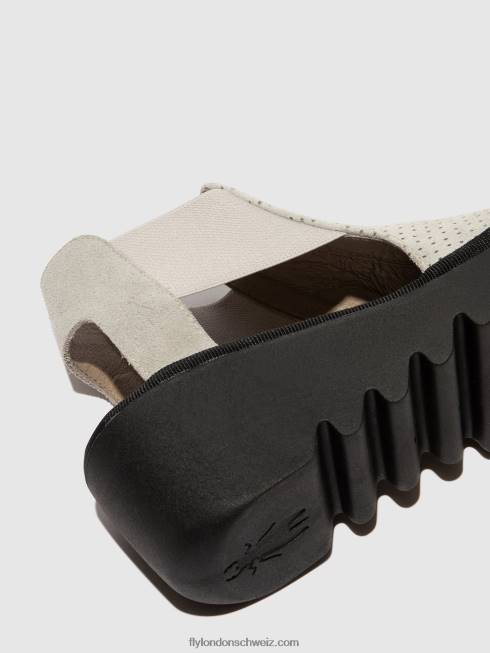 CH Fly London Frauen elastische Sandalen biga412 Beton 2664480