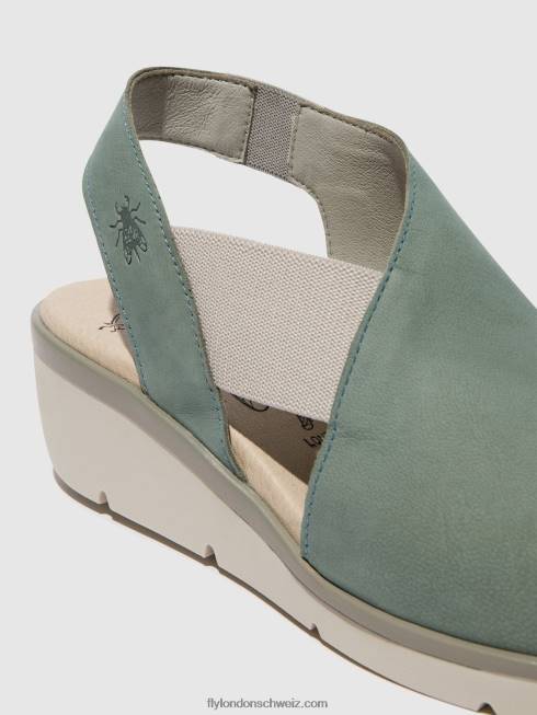 CH Fly London Frauen elastische Sandalen nily940 hellblau 2664476