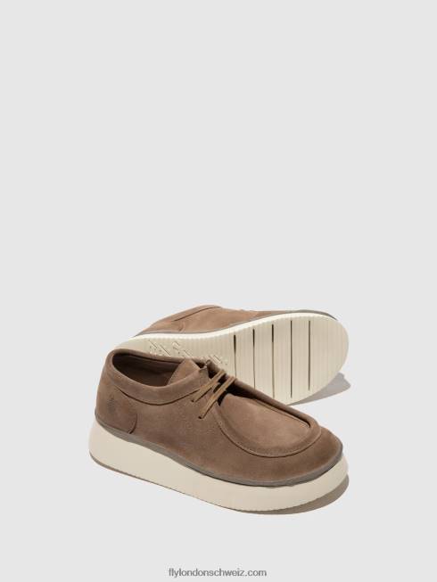 CH Fly London Frauen Schnürschuhe ceza437 Stein 2664656