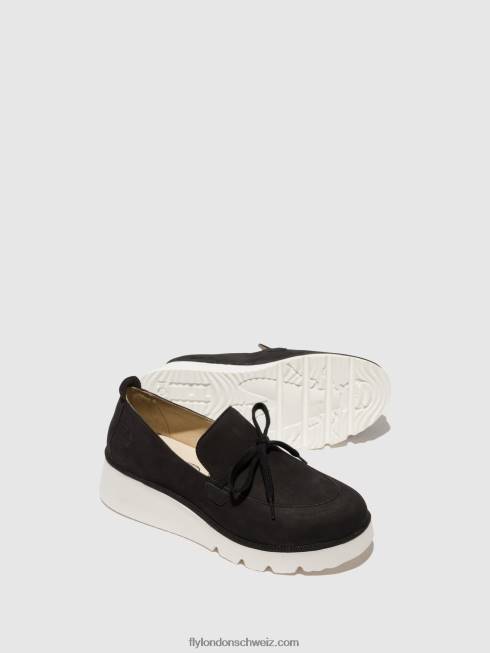 CH Fly London Frauen Slip-On-Schuhe popi436 Schwarz 2664635