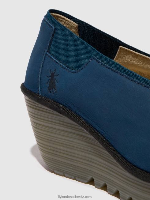 CH Fly London Frauen Slip-On-Schuhe yoza438 Blau 2664631