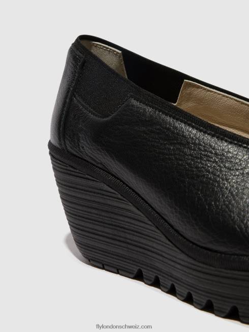 CH Fly London Frauen Slip-On-Schuhe yoza438 Schwarz 2664630