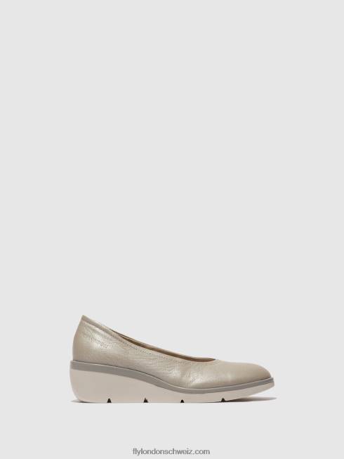 CH Fly London Frauen Slip-on-Schuhe numa570 Silber 2664633