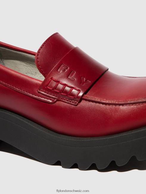 CH Fly London Frauen Loafer Schuhe maus791 Rot 2664674
