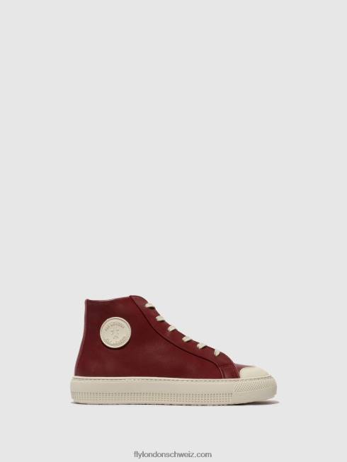 CH Fly London Frauen High-Top-Sneaker topy586 Bordeaux 2664727
