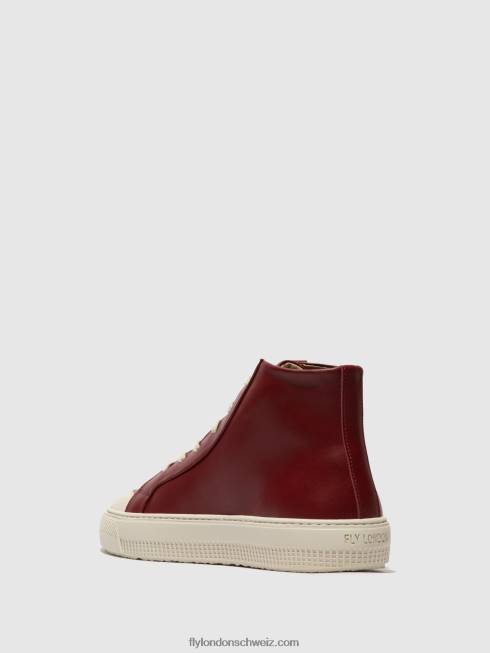 CH Fly London Frauen High-Top-Sneaker topy586 Bordeaux 2664727