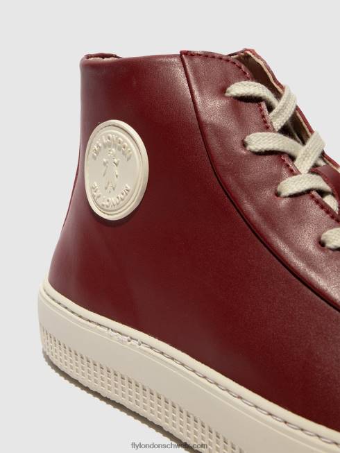 CH Fly London Frauen High-Top-Sneaker topy586 Bordeaux 2664727
