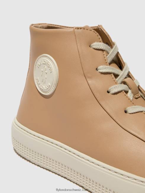 CH Fly London Frauen High-Top-Sneaker topy586 Nougat 2664728
