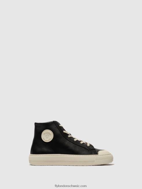 CH Fly London Frauen High-Top-Sneaker topy586 Schwarz 2664726