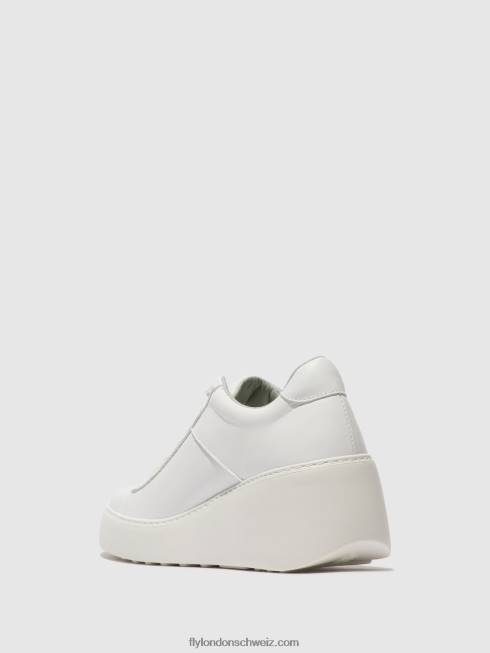 CH Fly London Frauen Schnürsneaker delf580 Weiss 2664721