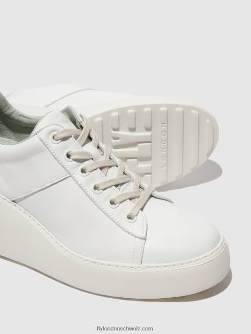 CH Fly London Frauen Schnürsneaker delf580 Weiss 2664721