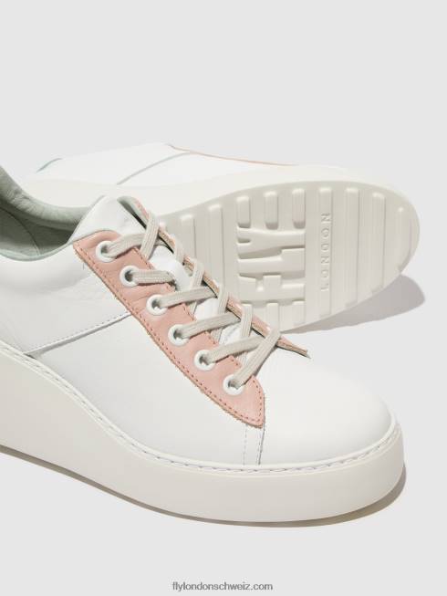 CH Fly London Frauen Schnürsneaker delf580 weiß/nude/mint 2664713