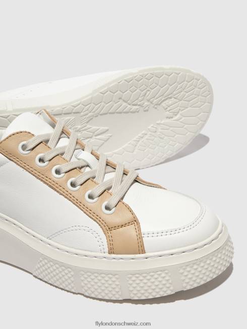 CH Fly London Frauen Schnürsneaker emmy510 weiß/beige/cognac 2664757