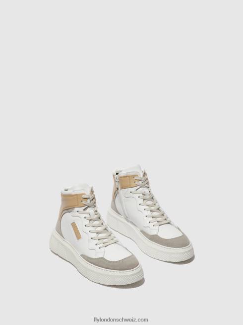 CH Fly London Frauen Schnürsneaker eppe531 beton/weiß/beige 2664735