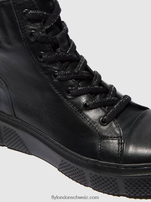 CH Fly London Frauen Schnürsneaker erby484 Dublin schwarz 2664762