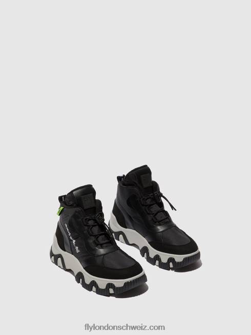 CH Fly London Frauen Schnürsneaker fumo892 mehrfarbig schwarz 2664745