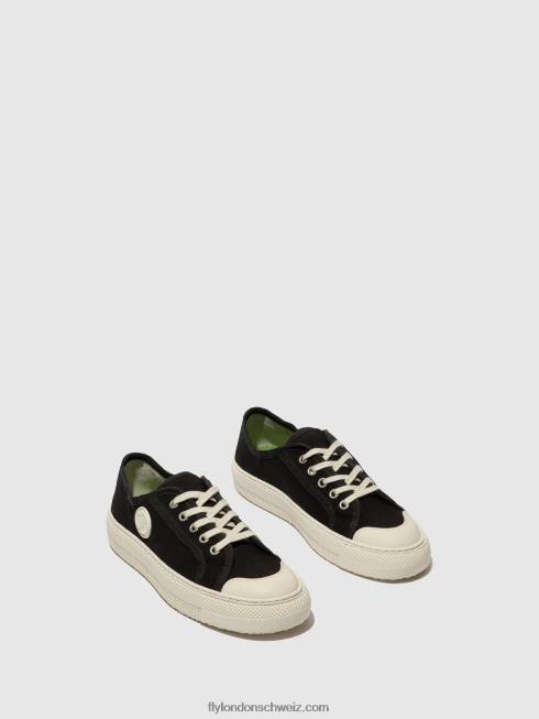 CH Fly London Frauen Schnürsneaker tere557 Schwarz 2664742