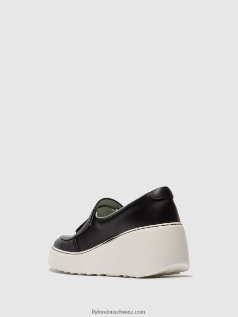 CH Fly London Frauen Slip-on-Sneaker dala579 Schwarz 2664711