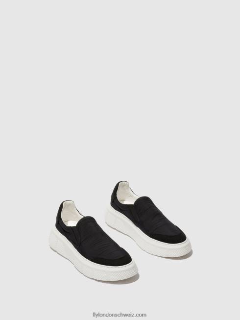 CH Fly London Frauen Slip-on-Sneaker elin509 Schwarz 2664752