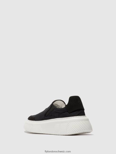 CH Fly London Frauen Slip-on-Sneaker elin509 Schwarz 2664752