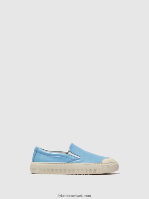CH Fly London Frauen Slip-on-Sneaker toaf584 Blau 2664707